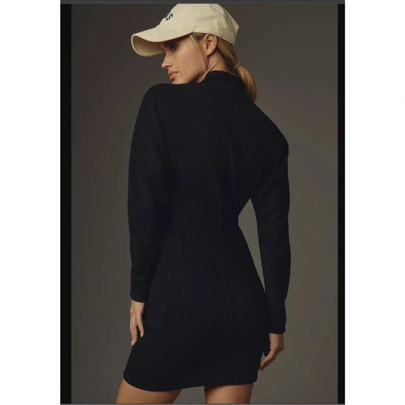 Anthropologie Daily Practice V-Neck Long Sleeve Knit Mini Dress Size MP - Picture 2 of 10